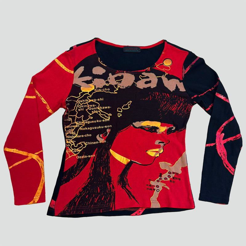 Sourced limited accessories and clothes Custo Barcelona beautiful Y2K vintage longsleeve – Secondhand Streetwear