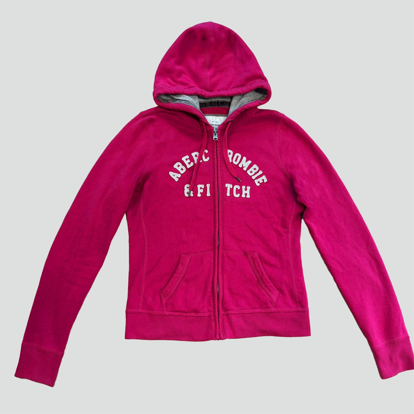 Abercrombie & Fitch pink zipped hoodie