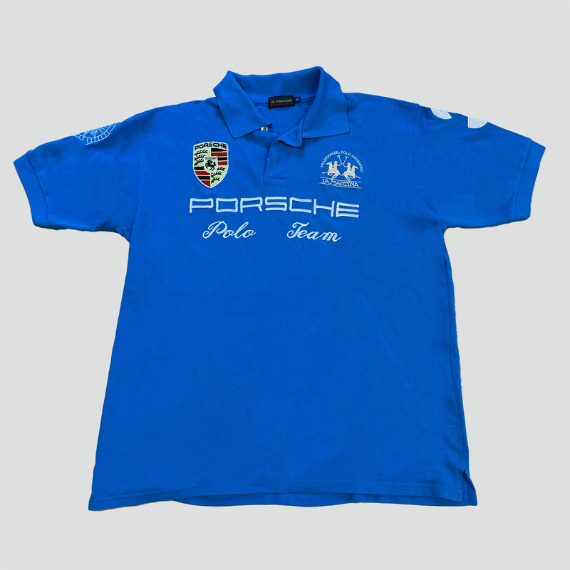 Sourced limited accessories and clothes La Martina Light Blue Porsche Polo – Secondhand Streetwear
