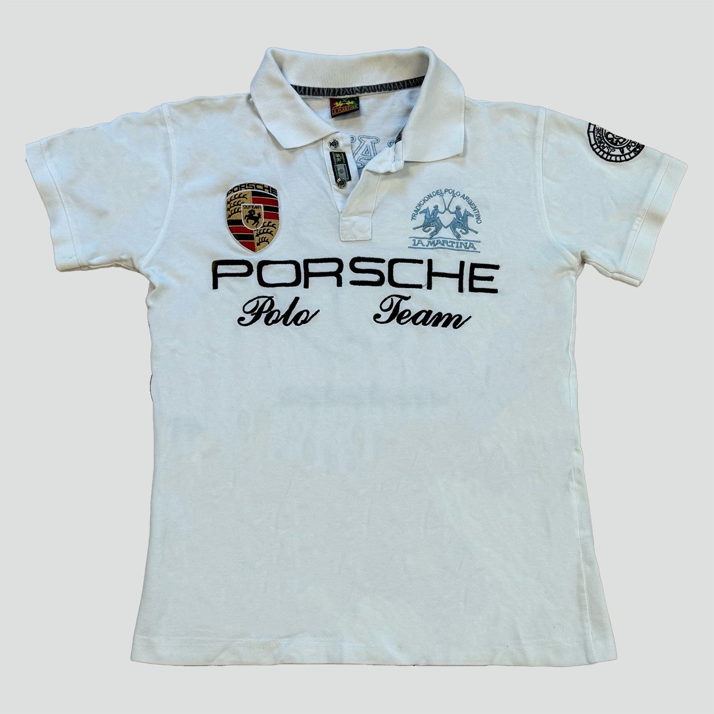 La Martina Porsche Polo in White