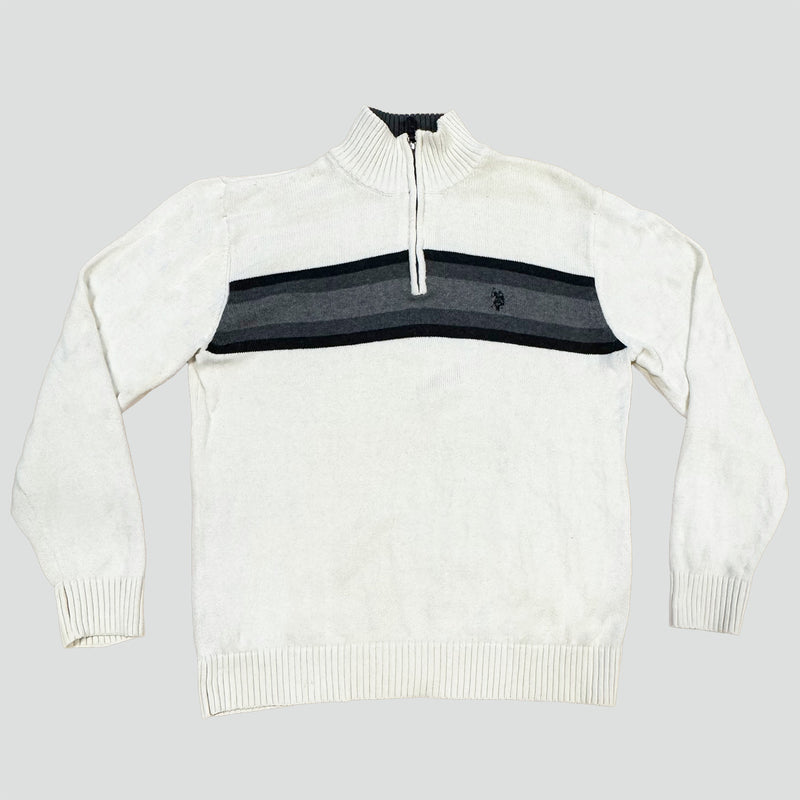 Sourced limited accessories and clothes Vintage style knitted US Polo Assn sweatshirt – Secondhand Streetwear