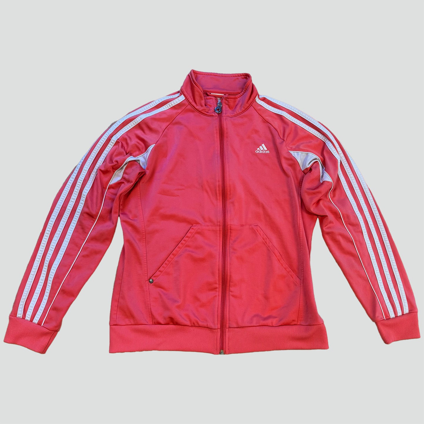 Adidas vintage pink track jacket