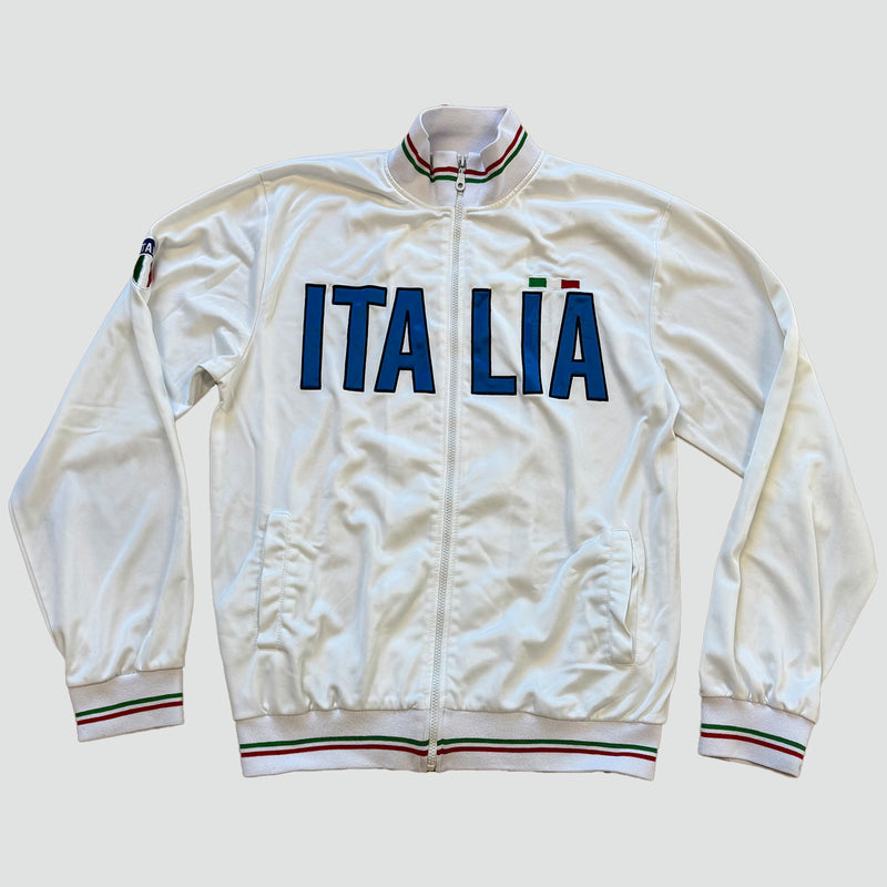 Sourced limited accessories and clothes Italia white track jacket – Secondhand Streetwear
