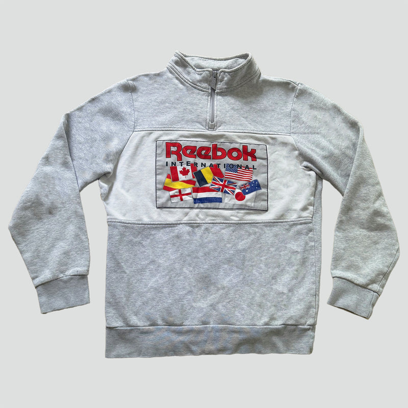 Sourced limited accessories and clothes Vintage Reebok International sweatshirt – Secondhand Streetwear
