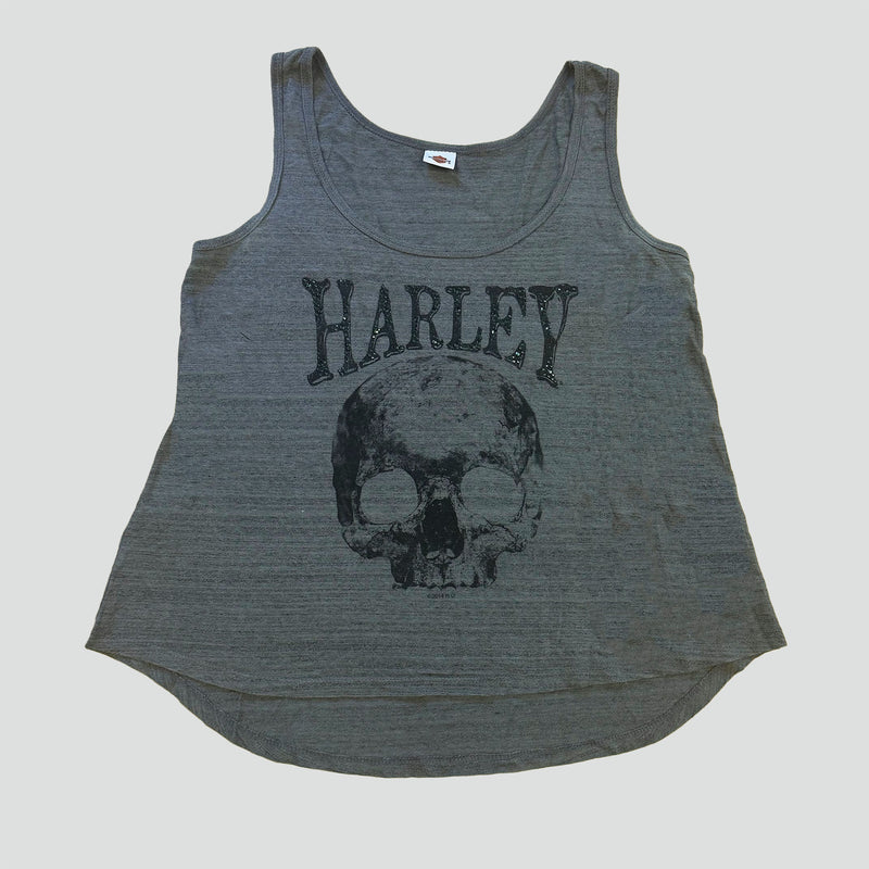 Sourced limited accessories and clothes Harley Davidson vintage grey tank top – Secondhand Streetwear