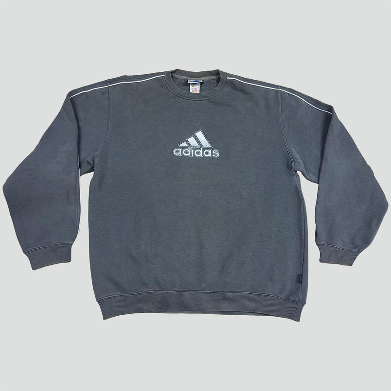 Sourced limited accessories and clothes Adidas vintage sweatshirt with bold logo – Secondhand Streetwear