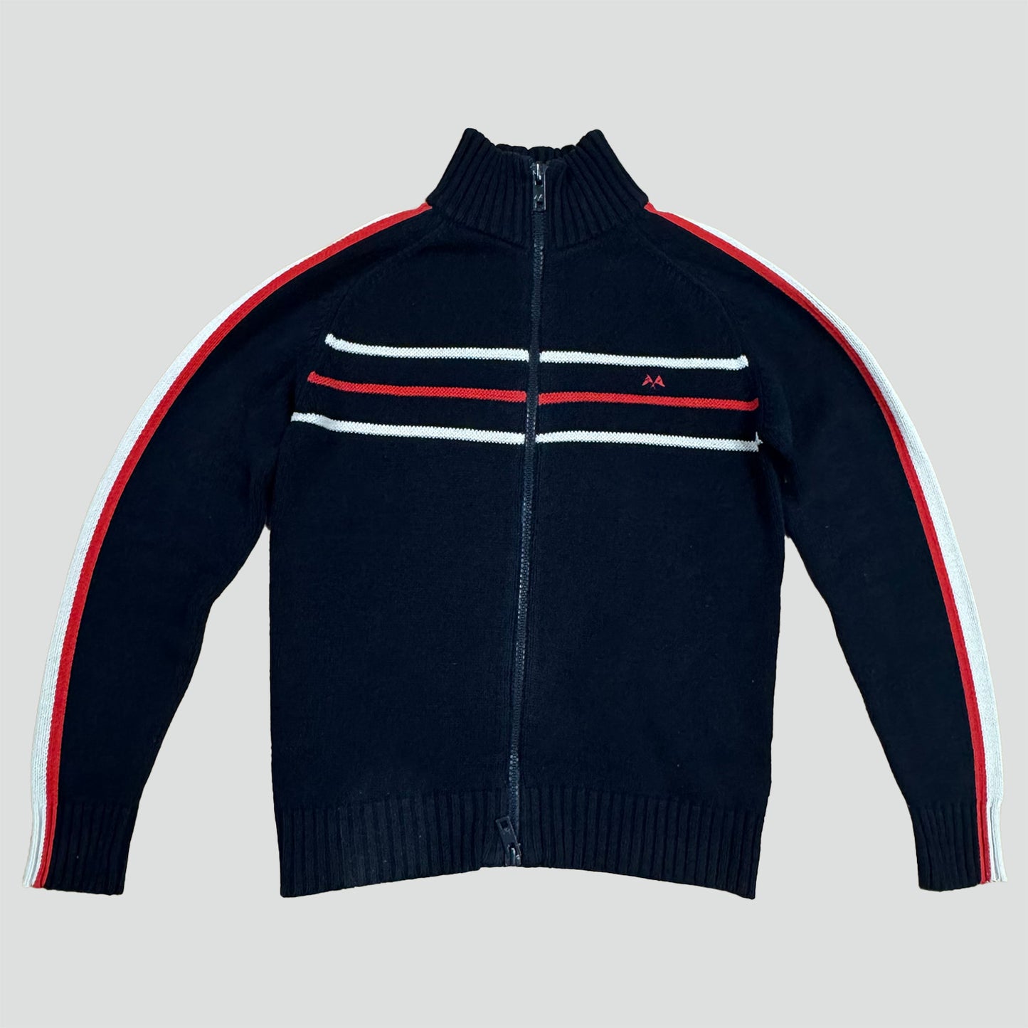 Thomas Burberry knitted zip-up