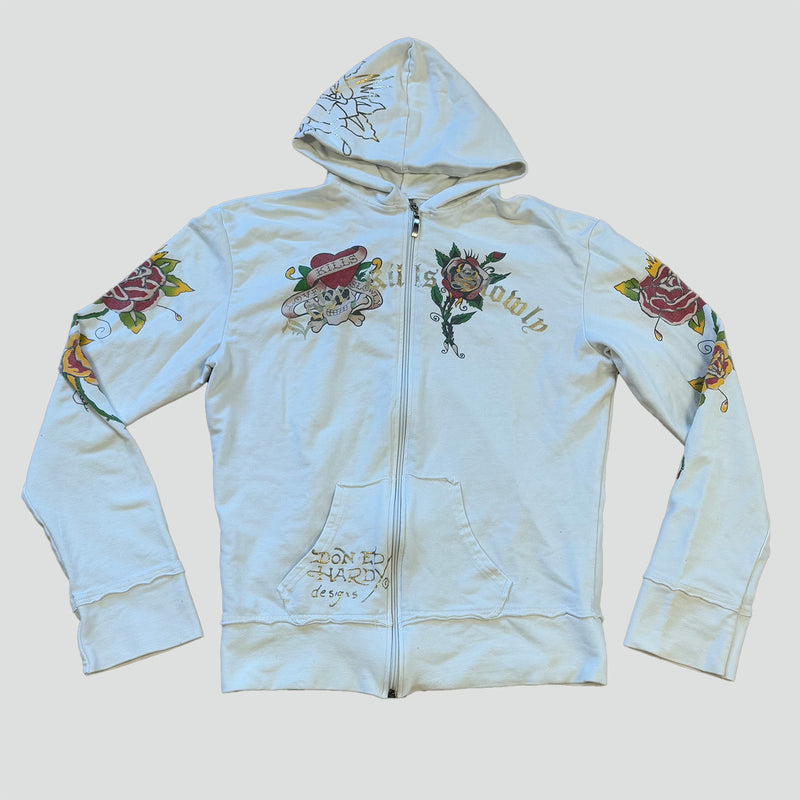 Sourced limited accessories and clothes Ed Hardy zipped hoodie – Secondhand Streetwear