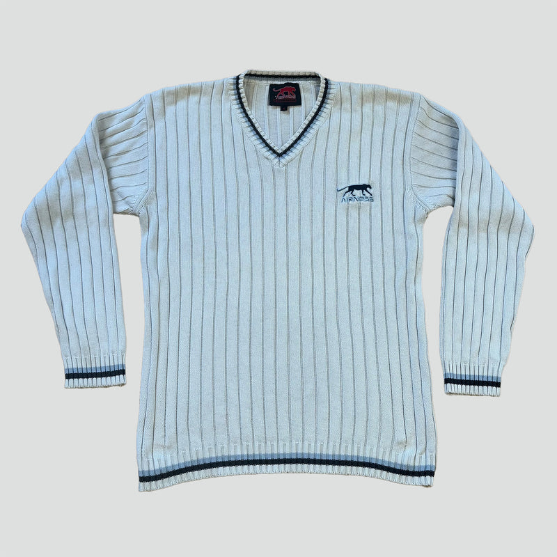 Sourced limited accessories and clothes Airness knitted white sweatshirt – Secondhand Streetwear