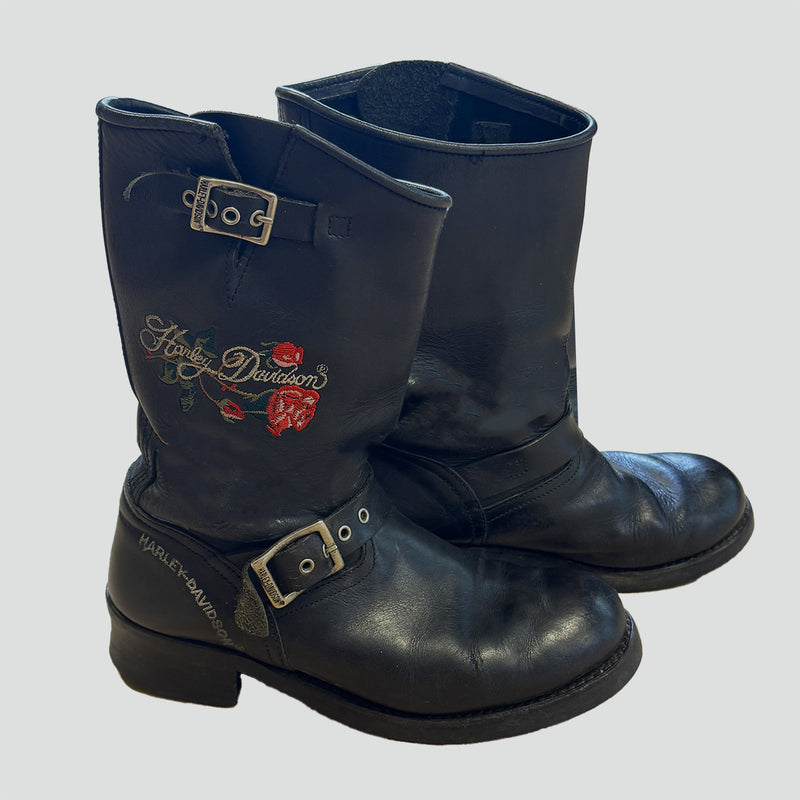 Sourced limited accessories and clothes Harley Davidson beautiful leather boots – Secondhand Streetwear