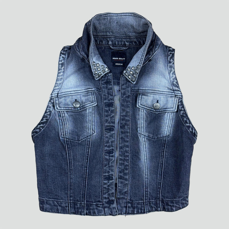 Sourced limited accessories and clothes Miss Sixty denim vest – Secondhand Streetwear