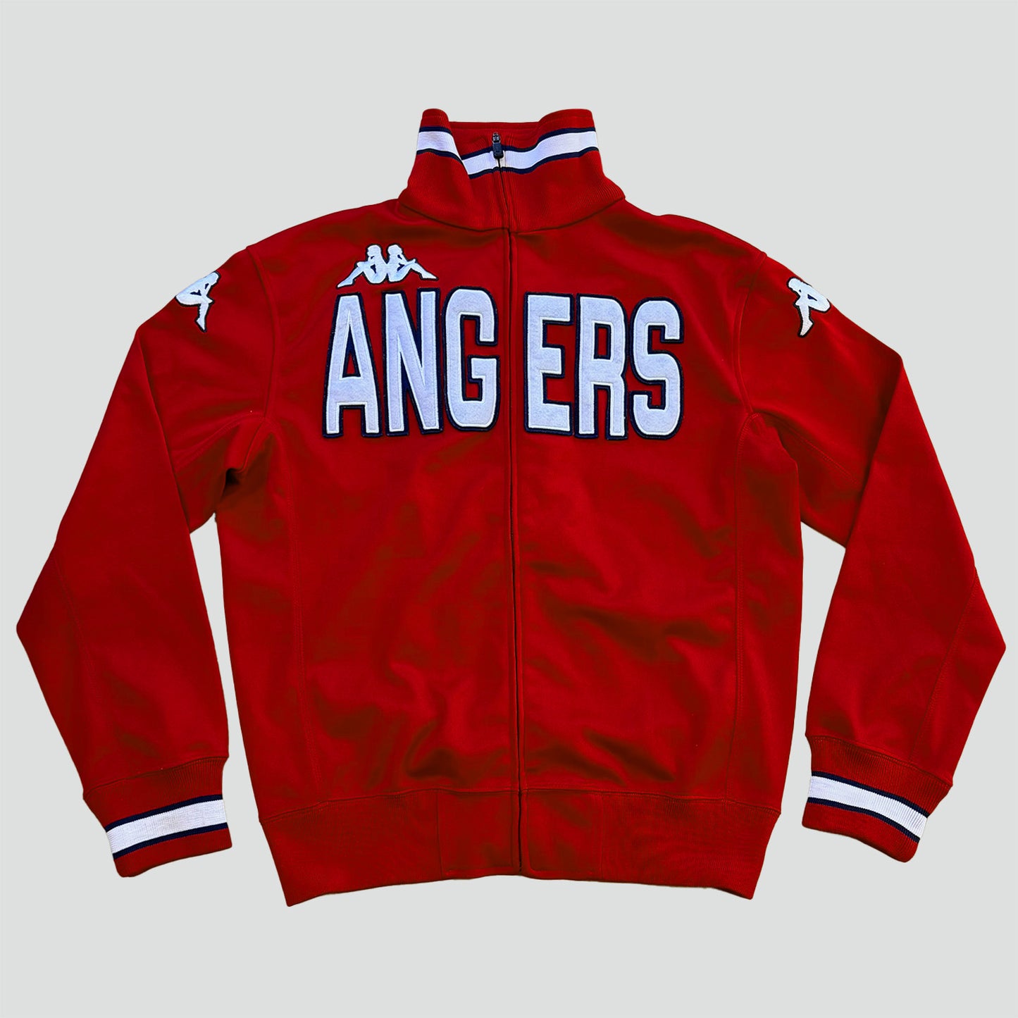 Vintage style red Kappa Angers track jacket