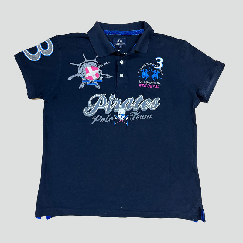 Sourced limited accessories and clothes La Martina Pirates poloshirt – Secondhand Streetwear
