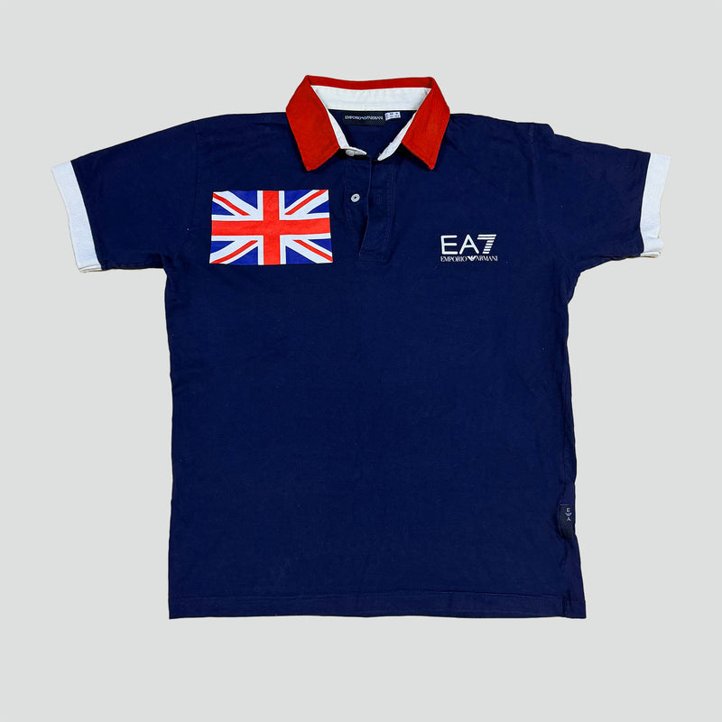 Sourced limited accessories and clothes Emporio Armani Great Britain poloshirt – Secondhand Streetwear