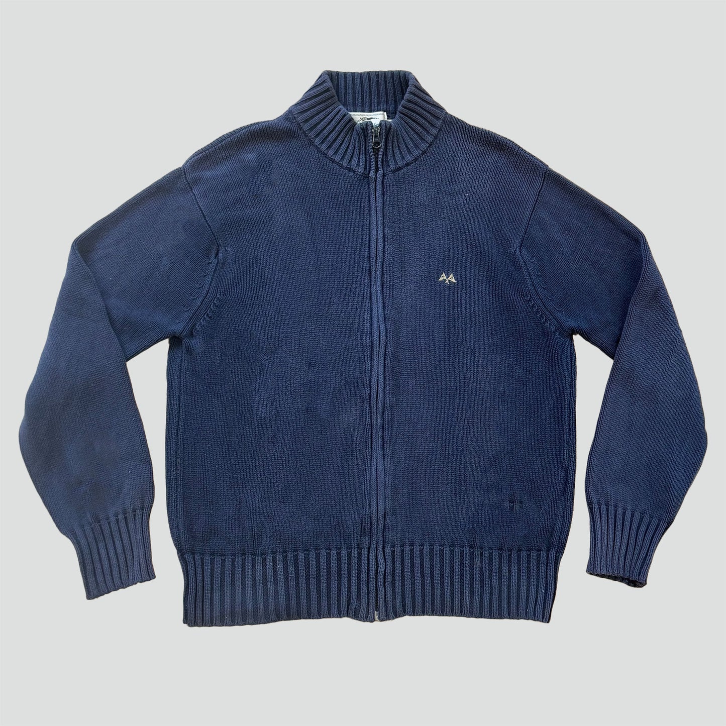 Thomas Burberry knitted zip-up
