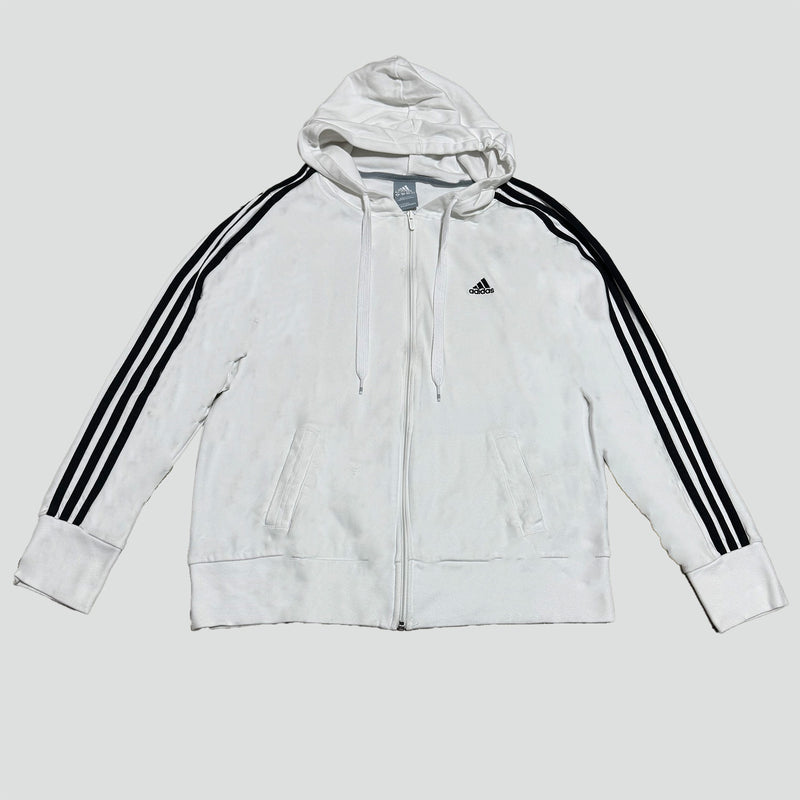 Sourced limited accessories and clothes Adidas white sweat-jacket – Secondhand Streetwear