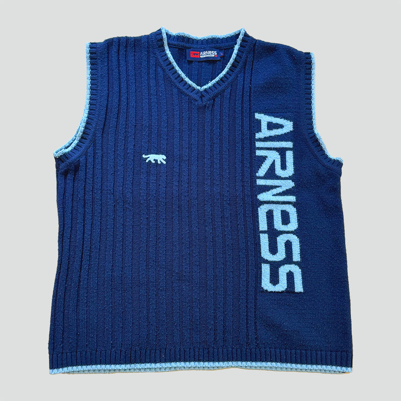 Sourced limited accessories and clothes Airness vintage knitted vest – Secondhand Streetwear