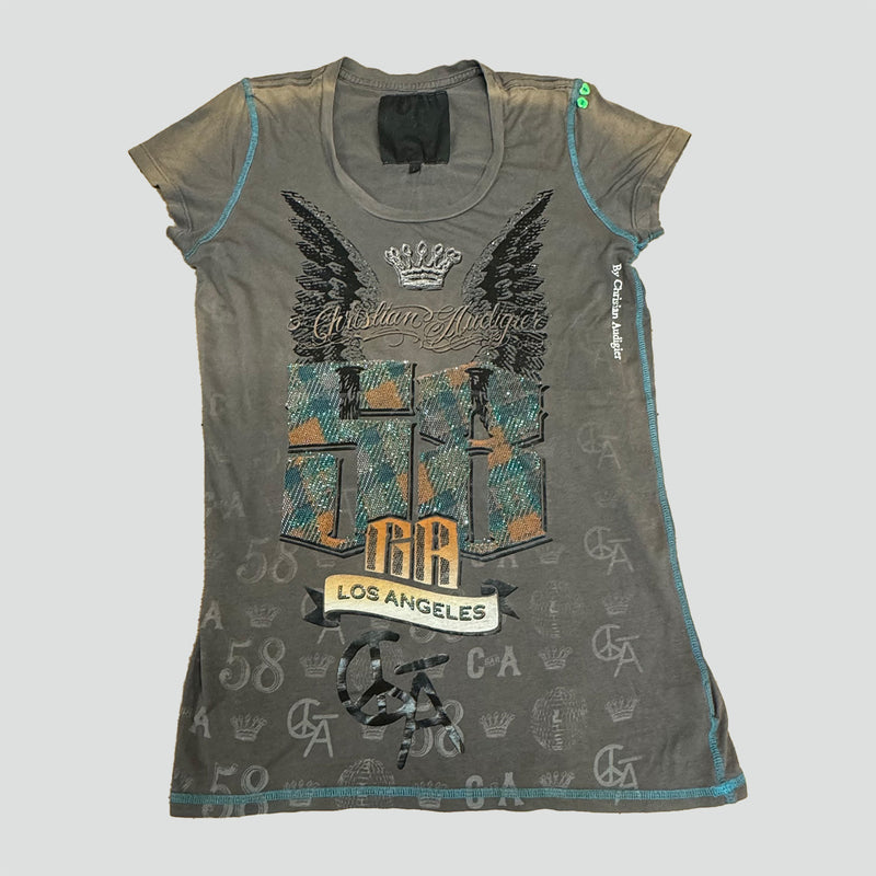 Sourced limited accessories and clothes Christian Audigier Los Angeles shirt – Secondhand Streetwear