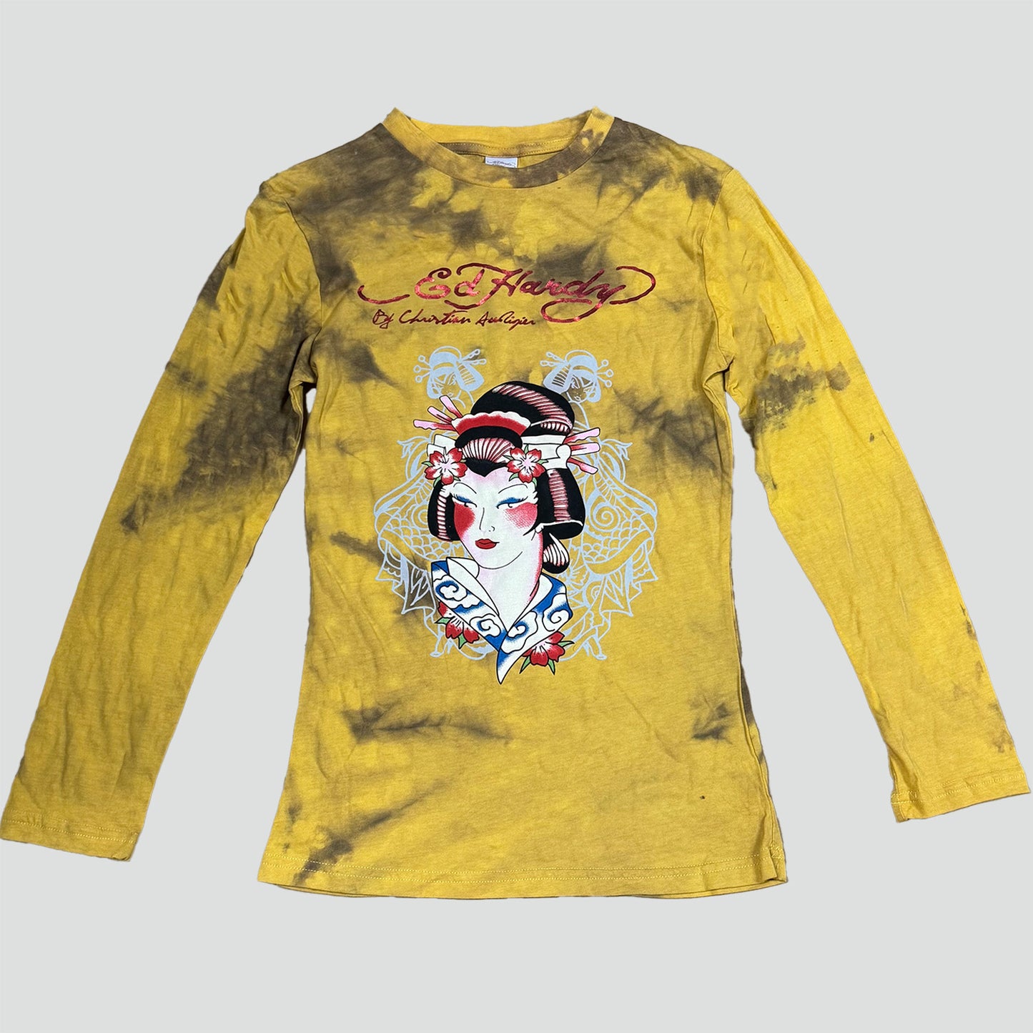 Ed Hardy printed graphic long-sleeve