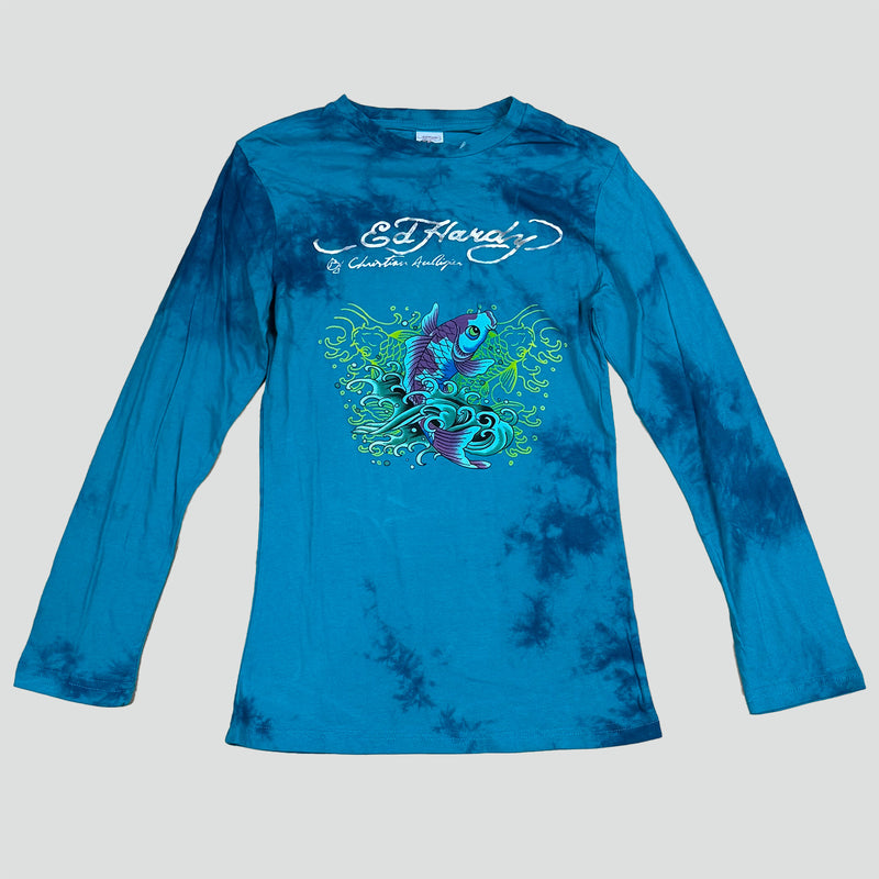 Sourced limited accessories and clothes Ed Hardy printed graphic long-sleeve – Secondhand Streetwear