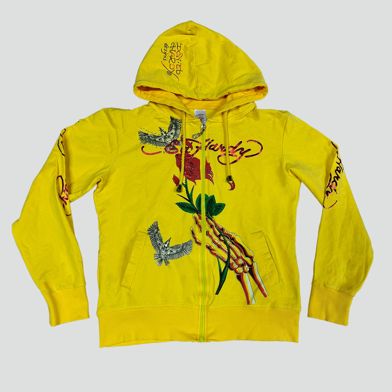 Sourced limited accessories and clothes Ed Hardy zip-up hoodie – Secondhand Streetwear