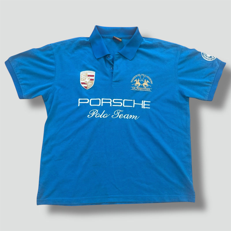 Sourced limited accessories and clothes La Martina Porsche 2012 skyblue polo – Secondhand Streetwear