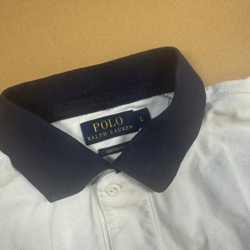 Detailansicht: Sourced limited accessories and clothes Polo Ralph Lauren Club white poloshirt – Logo, Nähte oder Material