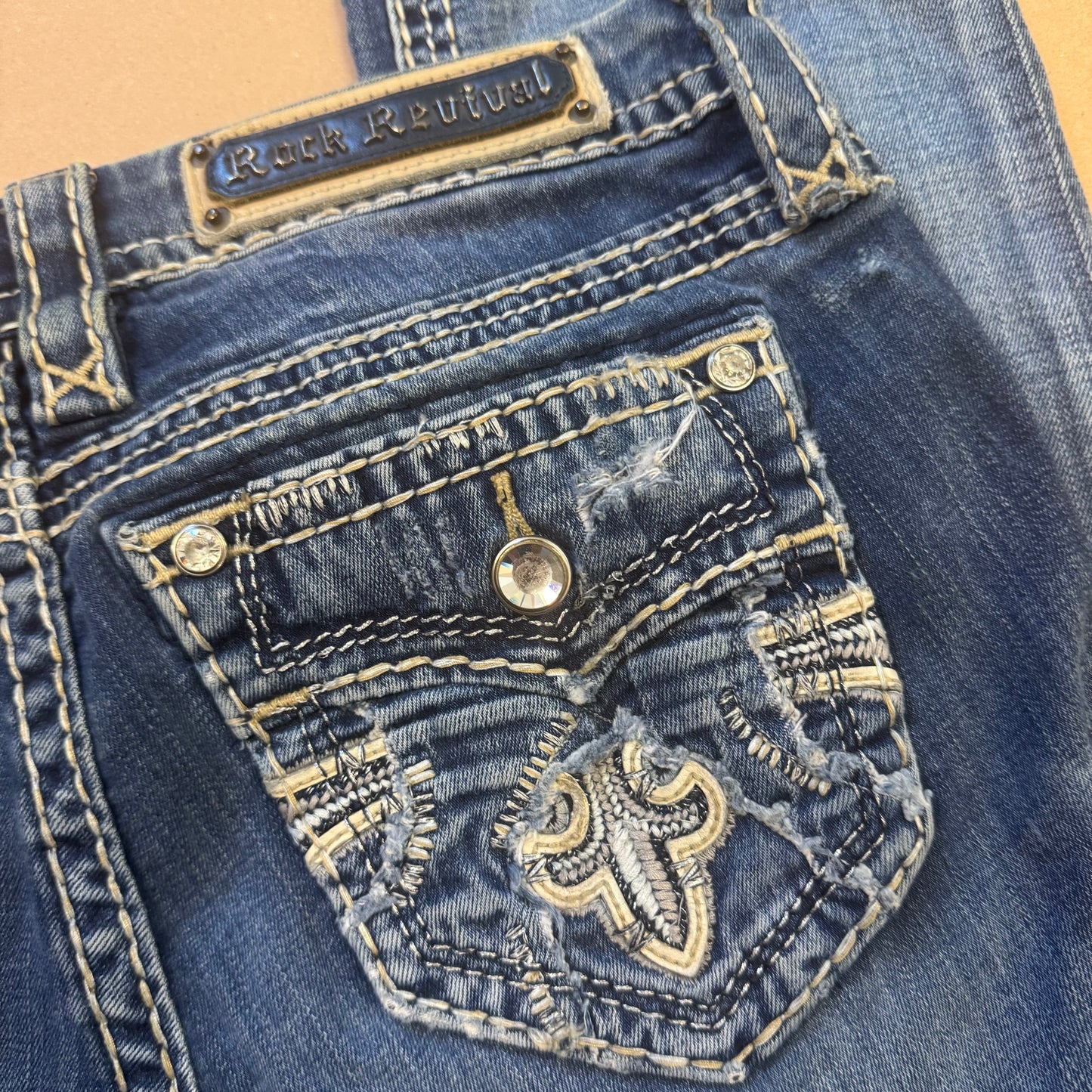 Rock Revival Y2K ripped denim jeans