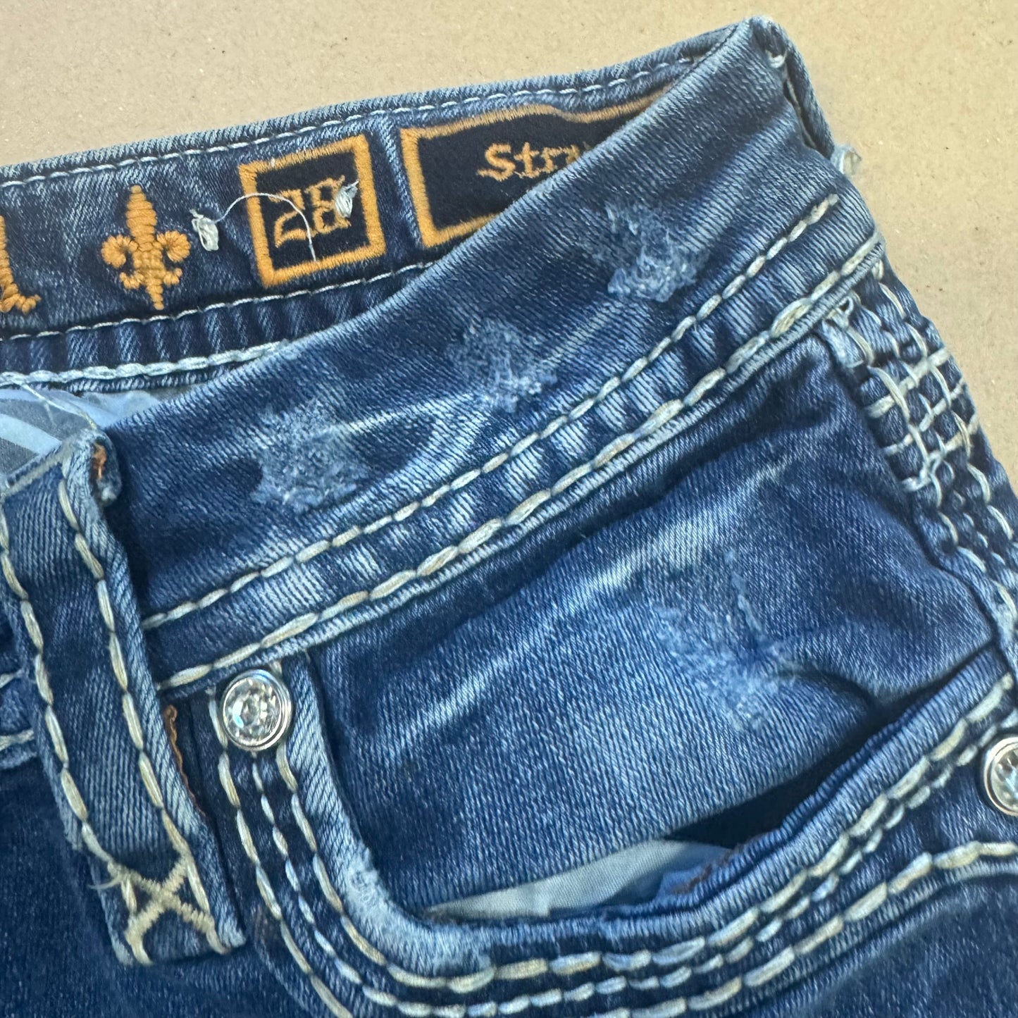 Rock Revival Y2K ripped denim jeans
