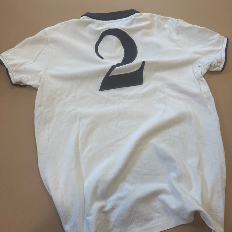 Detailansicht: Sourced limited accessories and clothes Polo Ralph Lauren Country Riders white poloshirt – Logo, Nähte oder Material