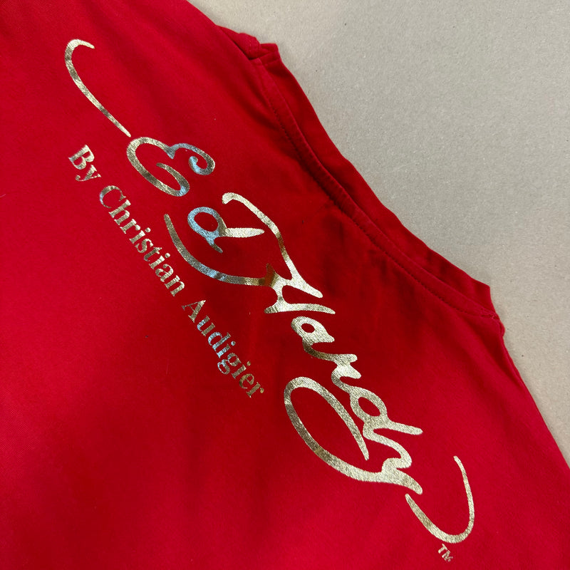 Detailansicht: Sourced limited accessories and clothes Red Ed Hardy T-shirt – Logo, Nähte oder Material