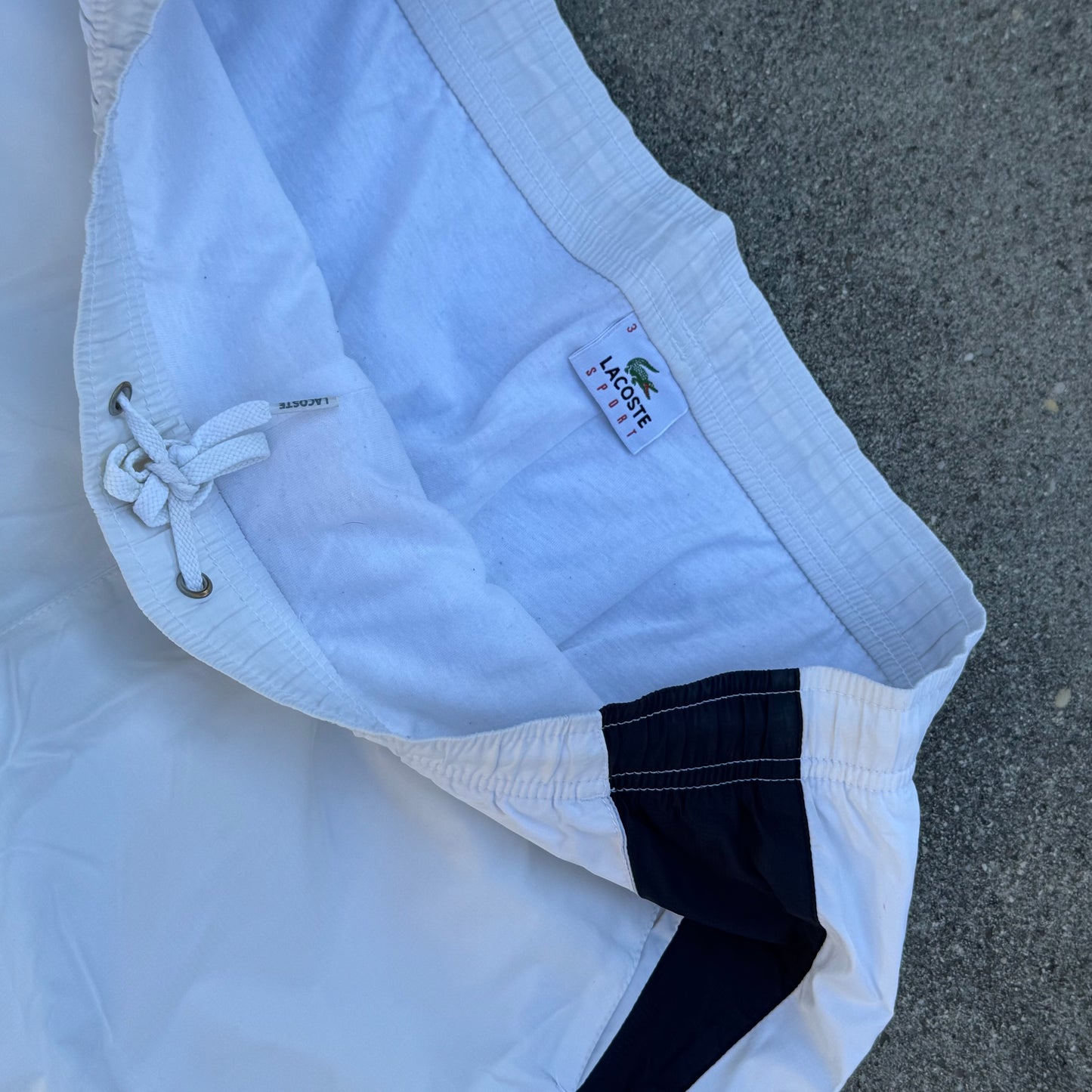 Lacoste vintage white track pants