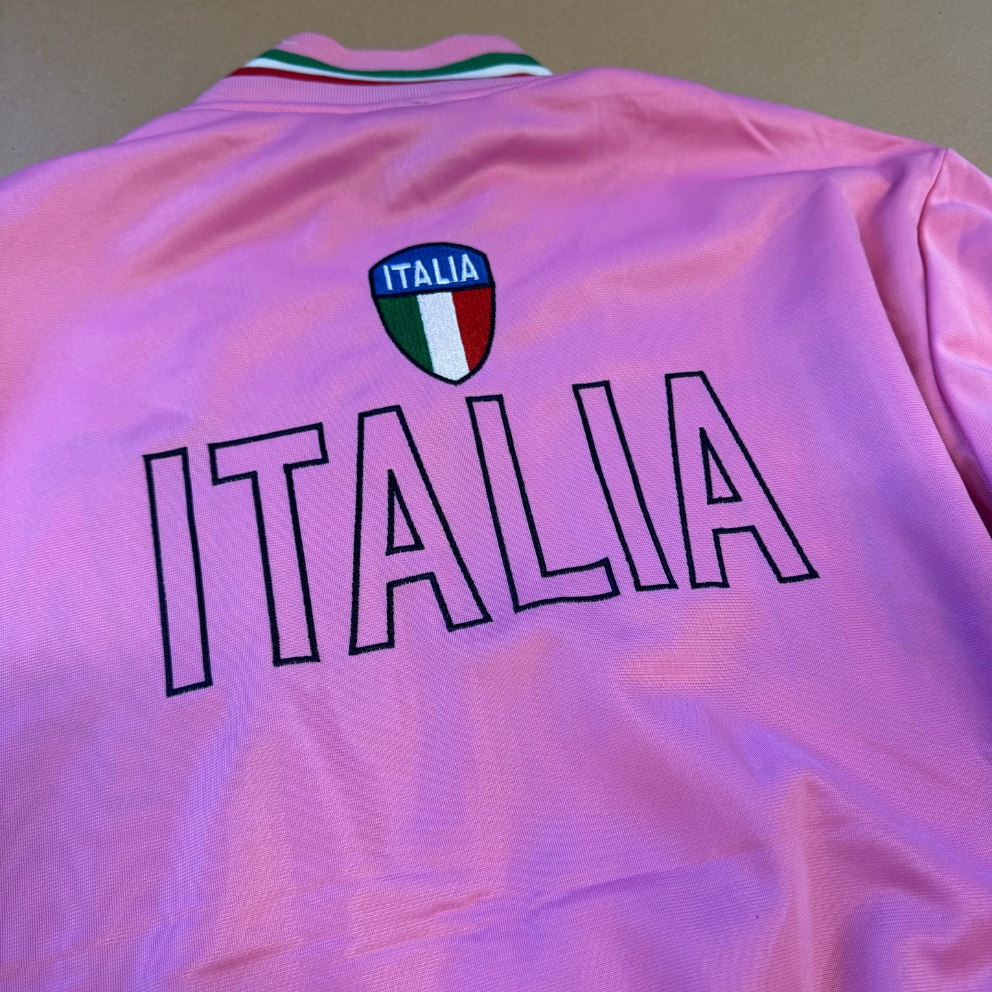 Italia pink streetwear track jacket