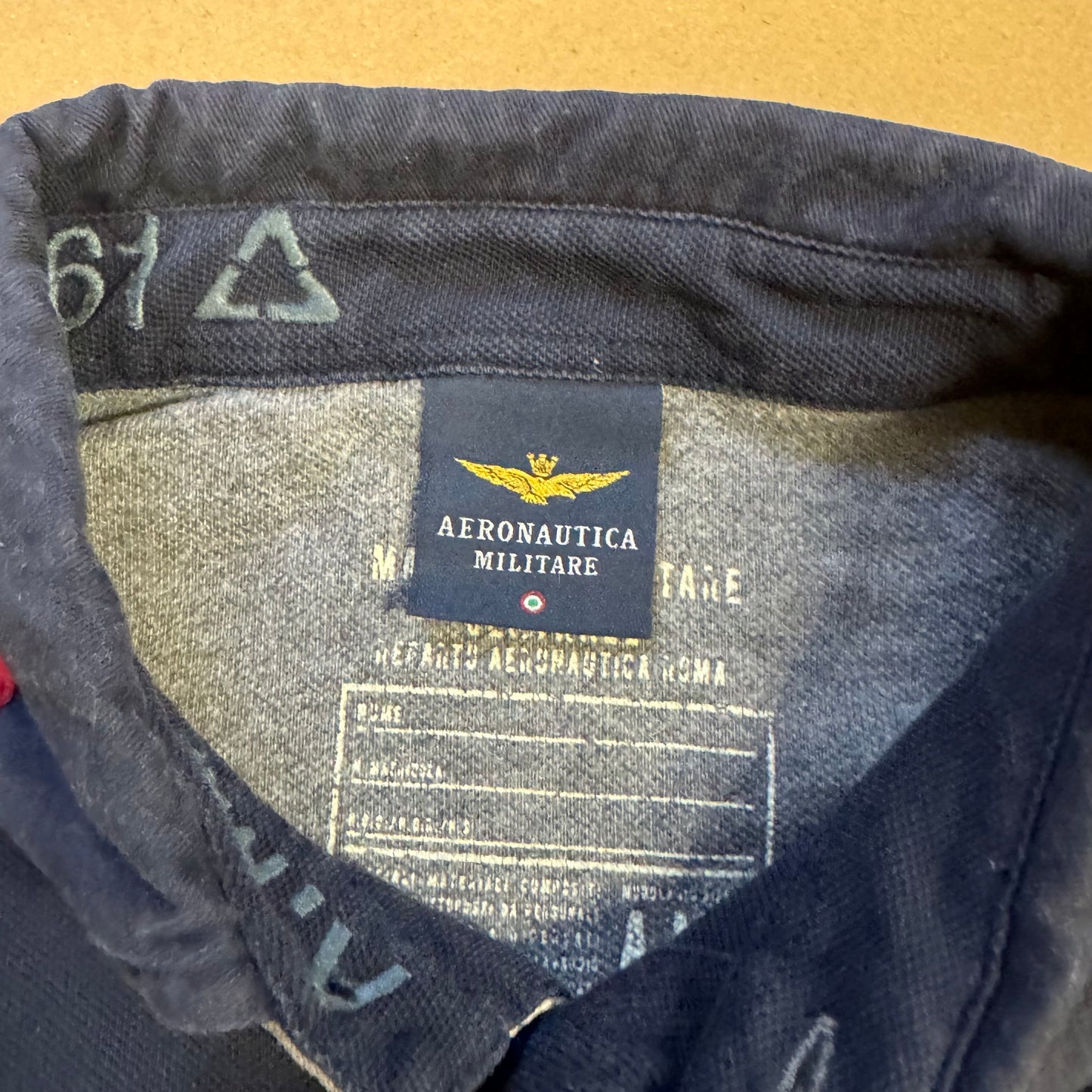 Aeronautica Militare long-sleeve polo