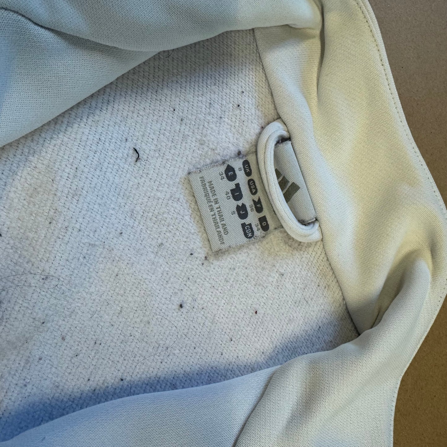 Adidas white vintage trackjacket