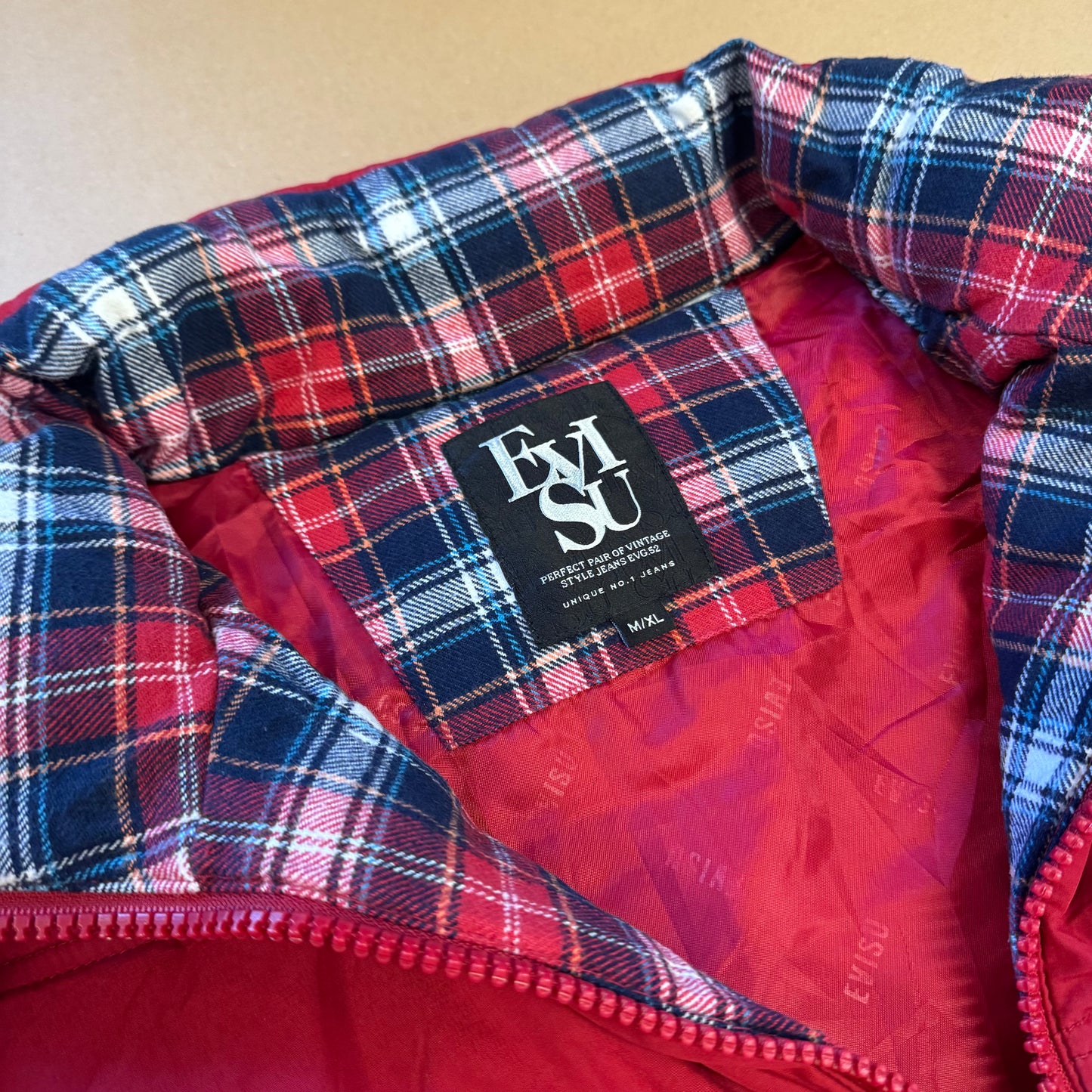Evisu red vintage vest