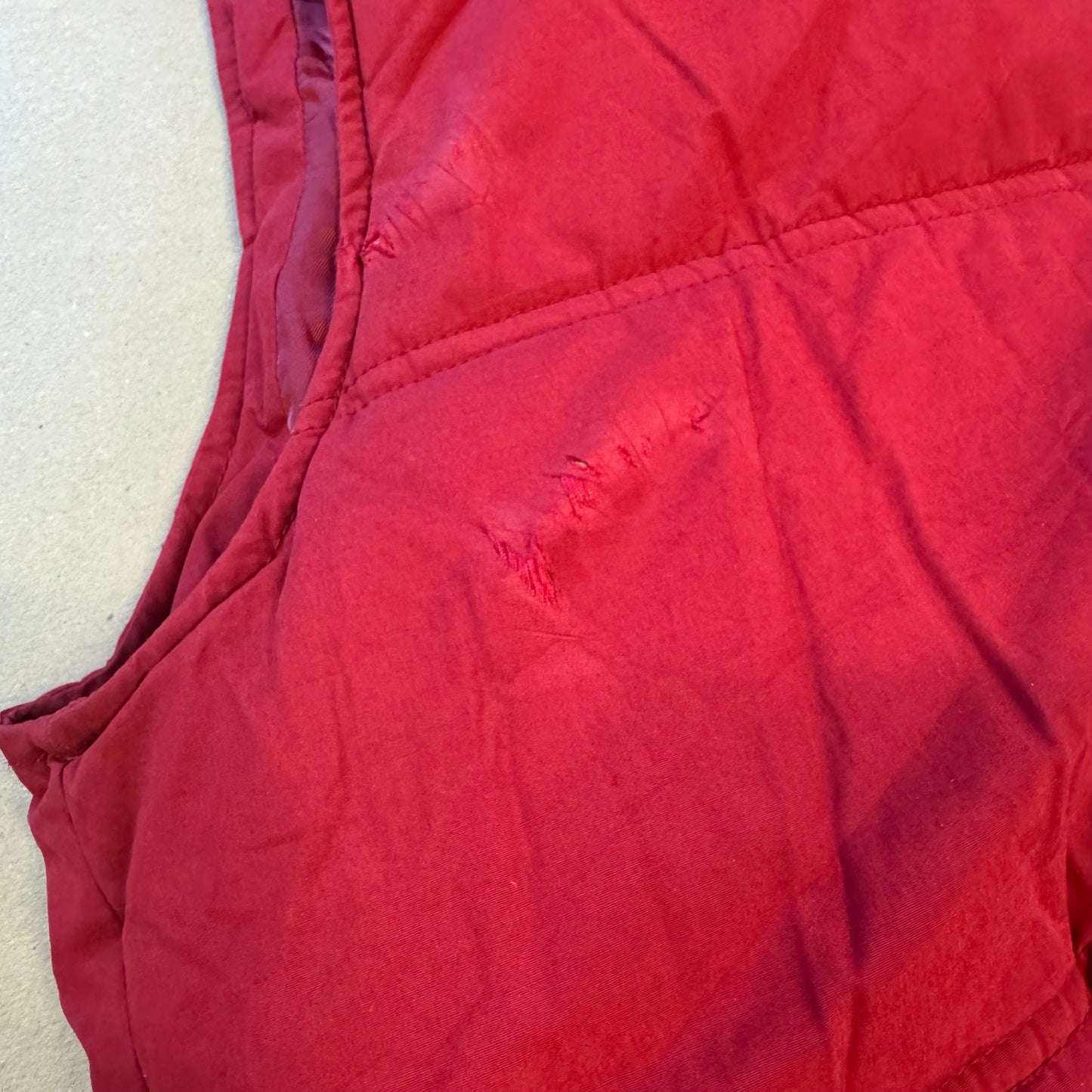 Evisu red vintage vest