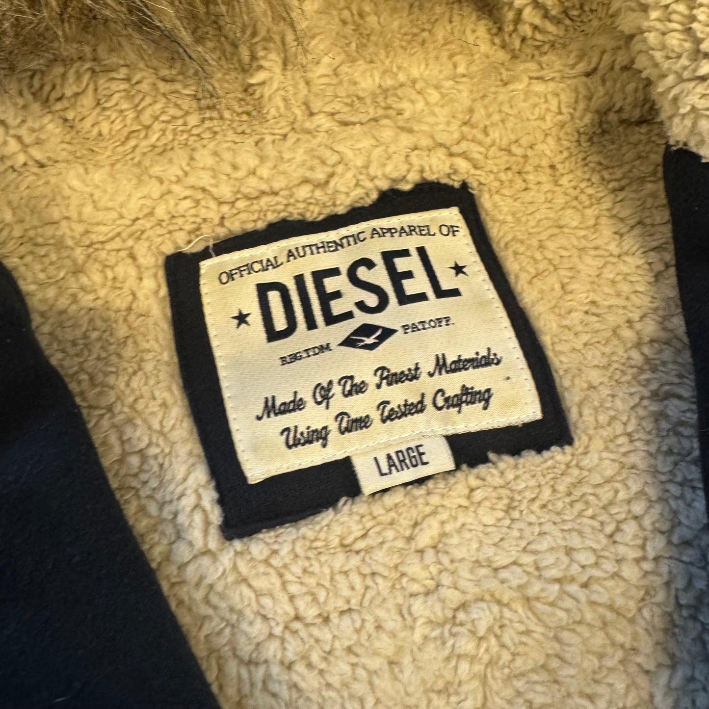 Diesel jeans fluffy zipped hoodie