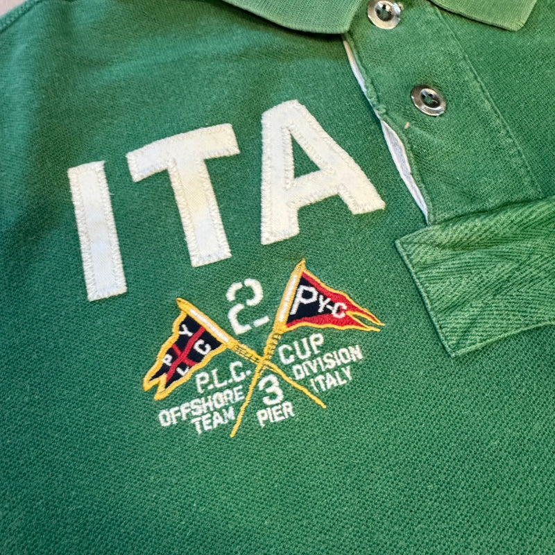 Detailansicht: Sourced limited accessories and clothes Polo Ralph Lauren Italia streetwear poloshirt – Logo, Nähte oder Material