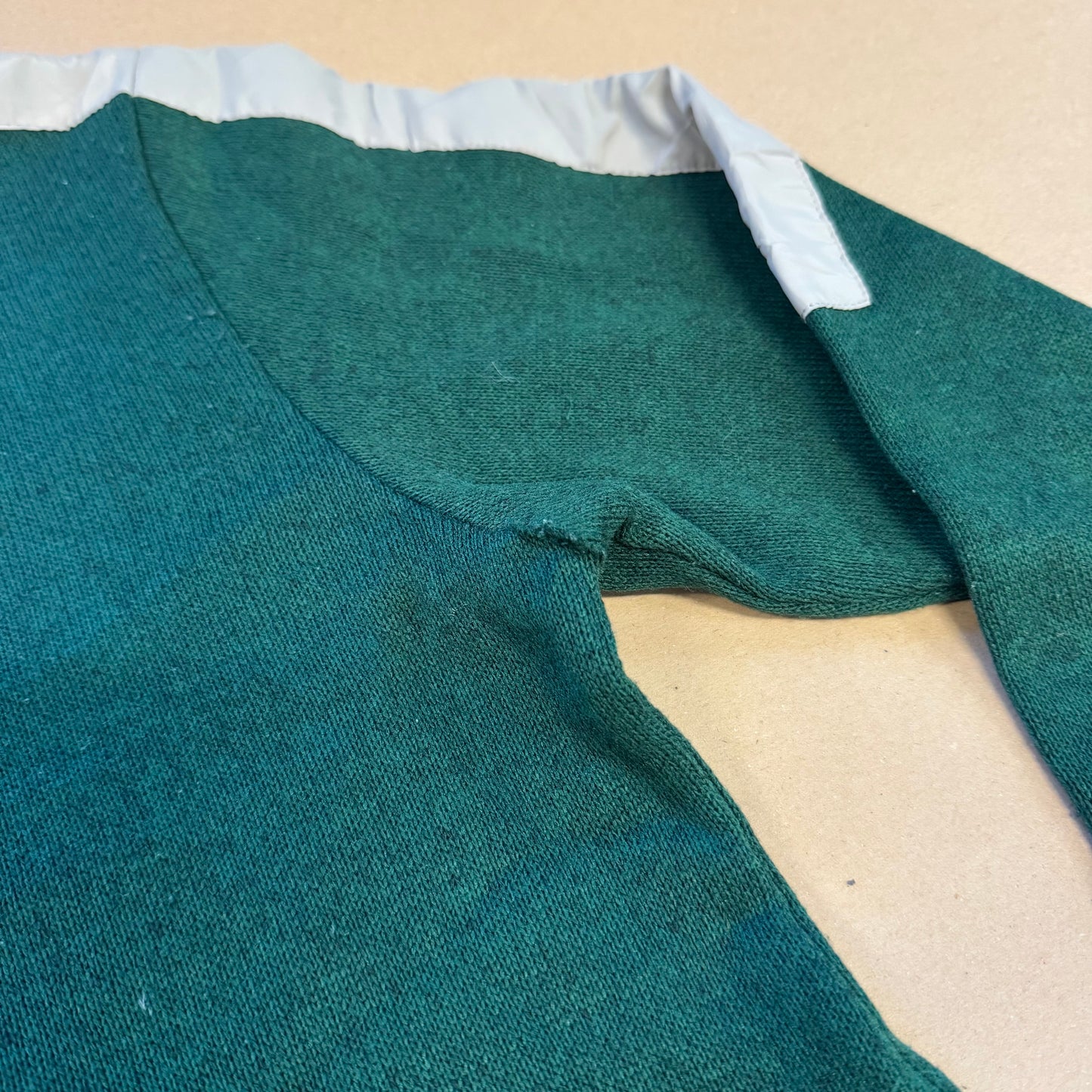 Evisu green fleece sweatshirt