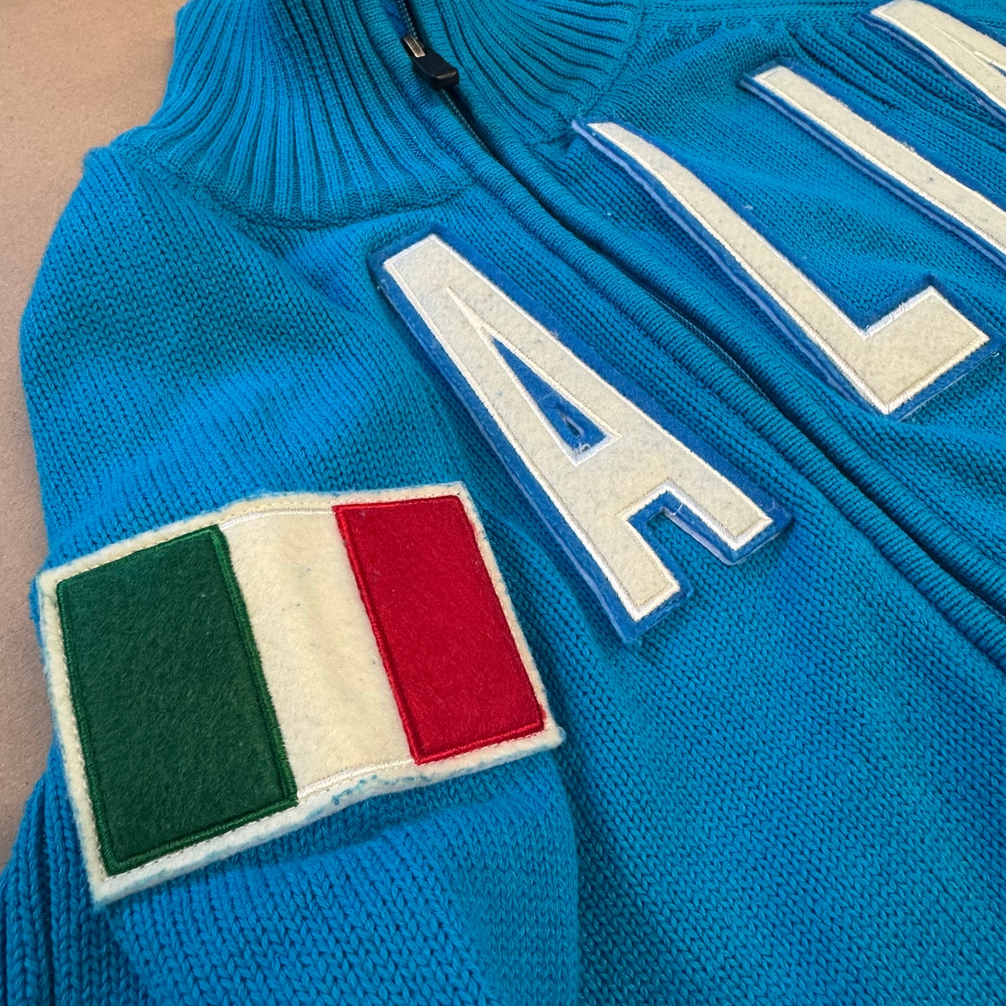 Kappa Italia vintage knitted zip-up