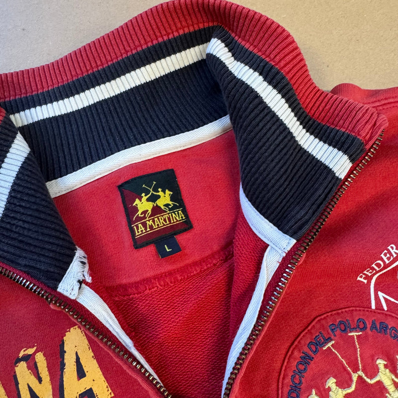 Detailansicht: Sourced limited accessories and clothes La Martina España vintage jacket – Logo, Nähte oder Material