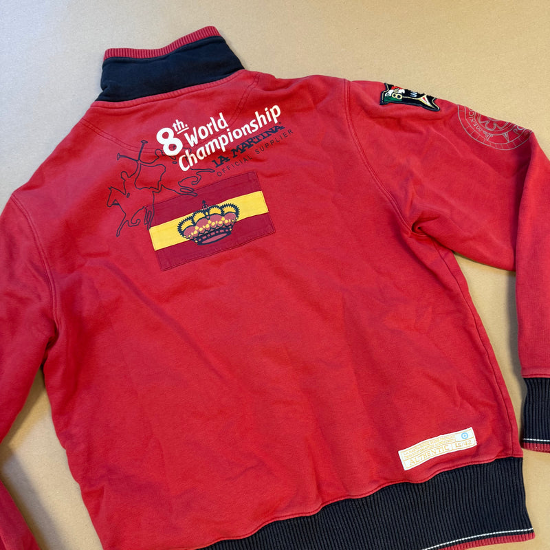 Detailansicht: Sourced limited accessories and clothes La Martina España vintage jacket – Logo, Nähte oder Material