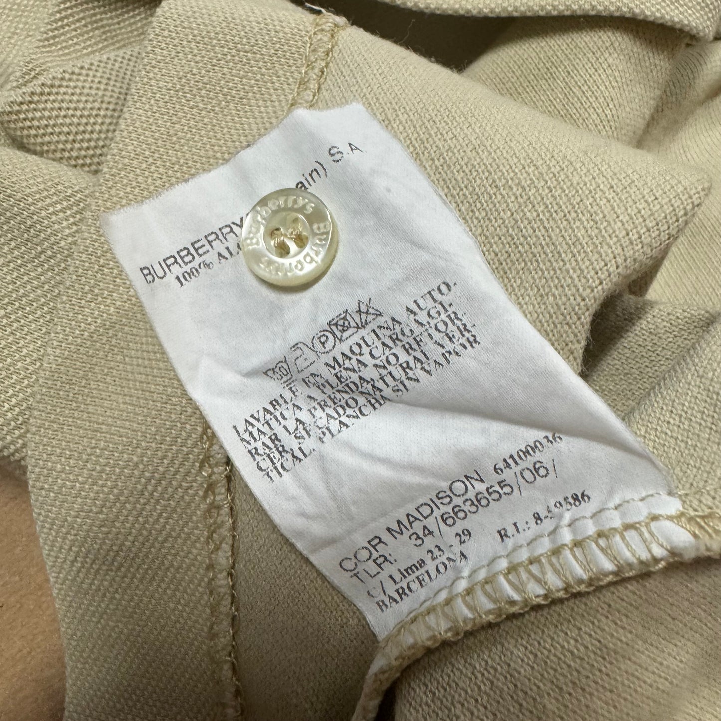 Burberrys of London beige poloshirt