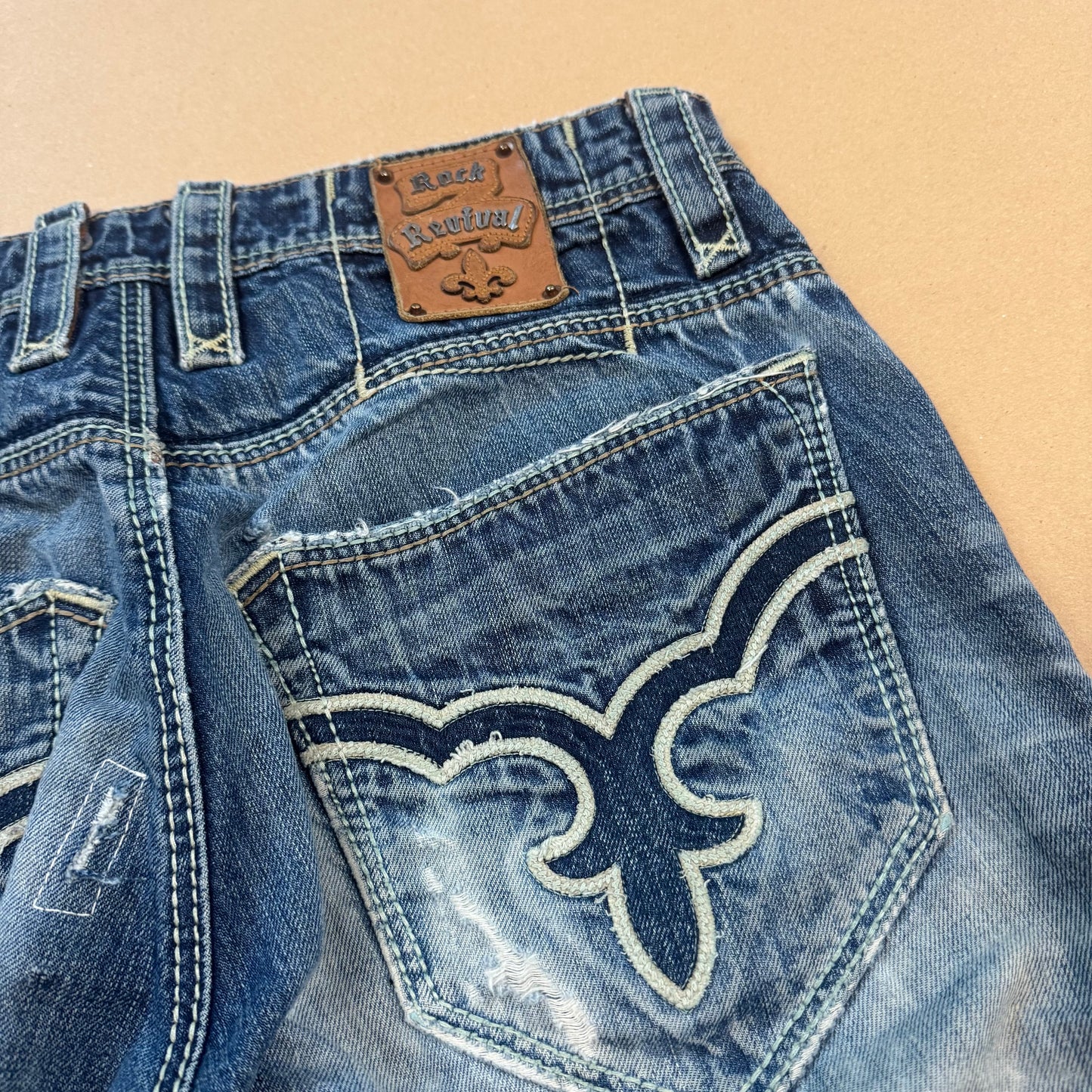 Rock Revival ripped and reworked jeans