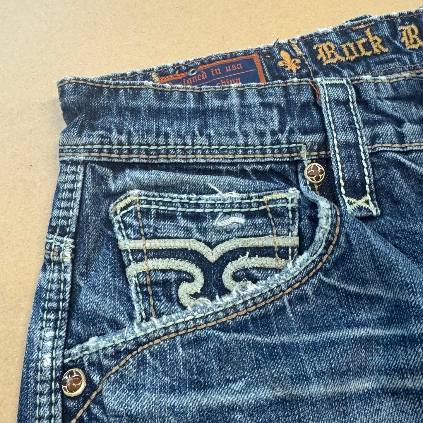 Rock Revival ripped and reworked jeans