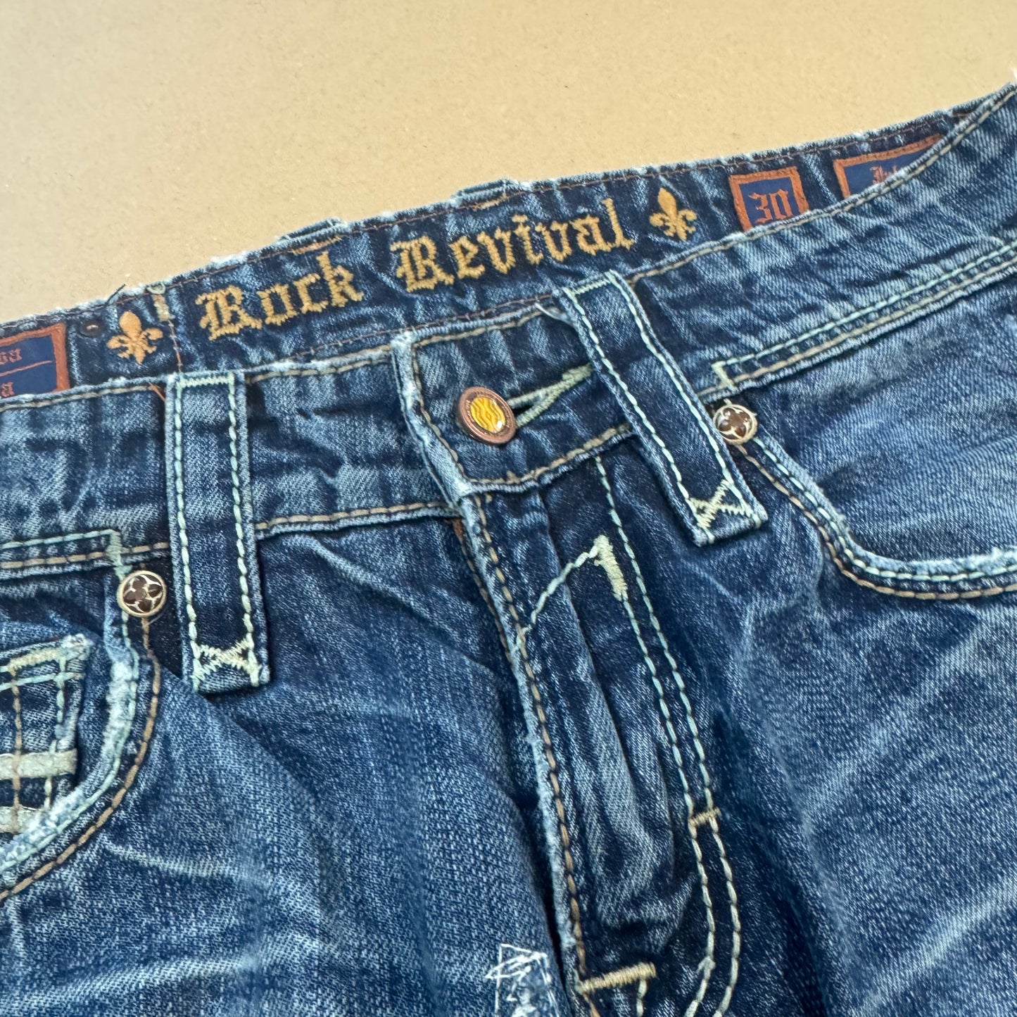 Rock Revival ripped and reworked jeans