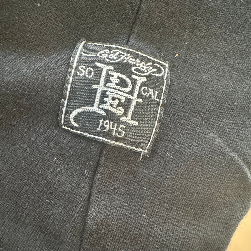 Detailansicht: Sourced limited accessories and clothes Ed Hardy T-shirt – Logo, Nähte oder Material