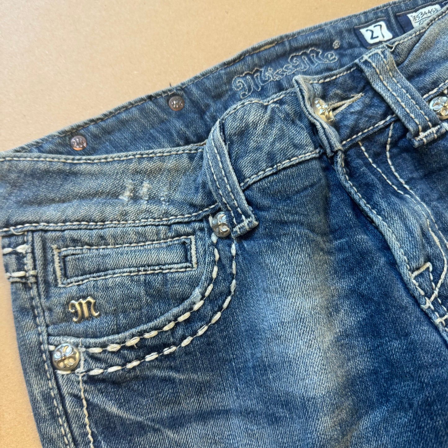 Miss Me rhinestones slim jeans