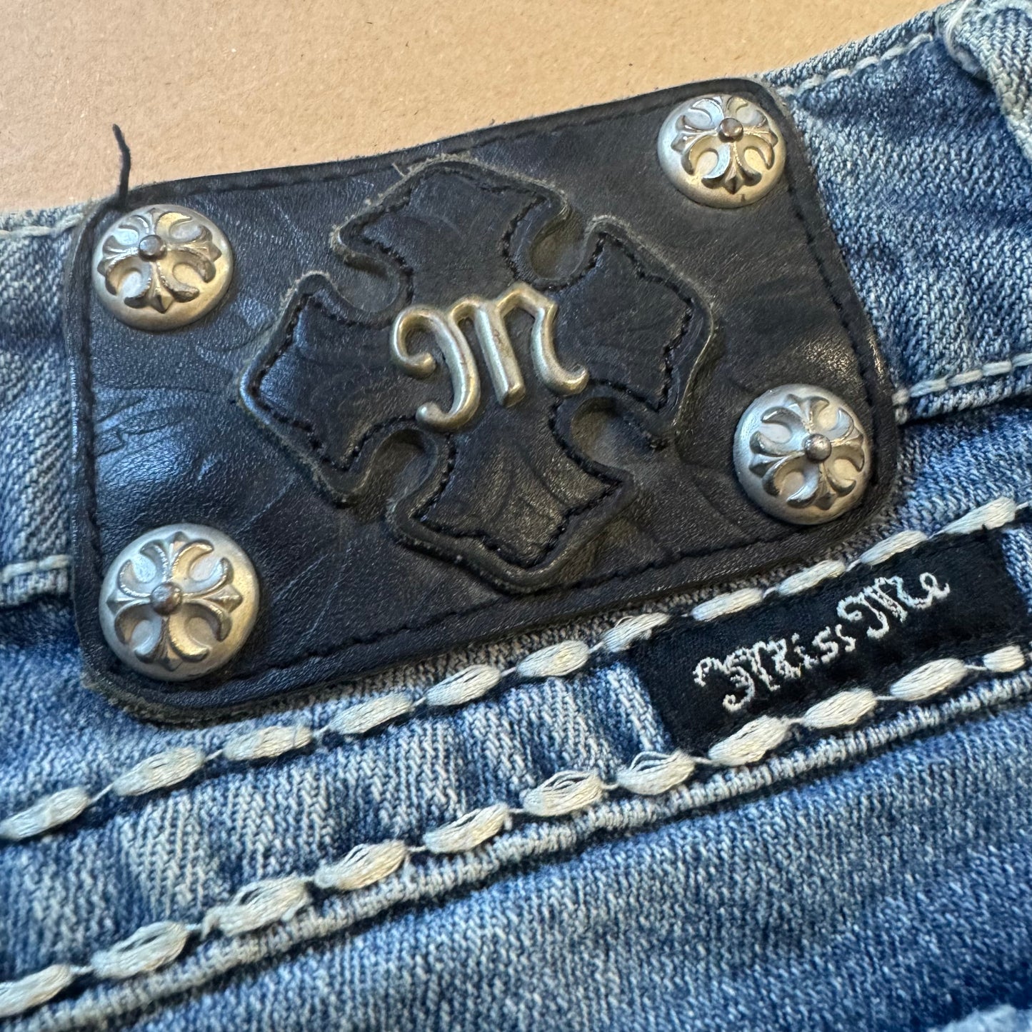 Miss Me rhinestones slim jeans